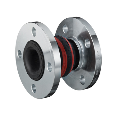 Compensator type 50 colour red - liner aramid - flanges - steel or stainless steel - model 'A'
